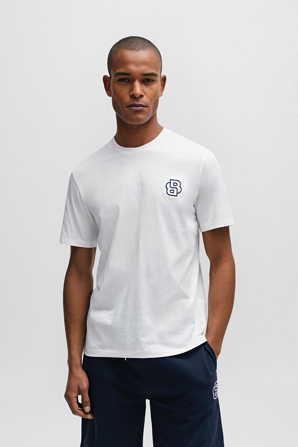 ΜΠΛΟΥΖΑ T-SHIRT BOSS - 100 ΛΕΥΚΟ